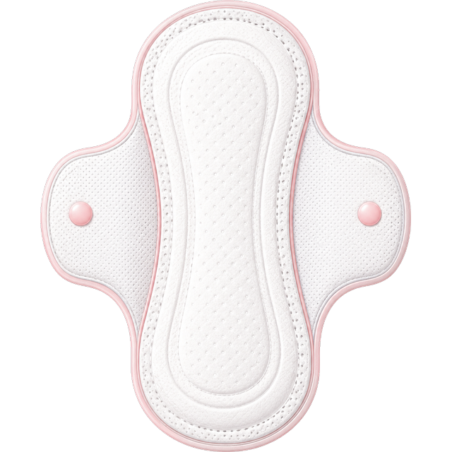 Pad with secure side wings